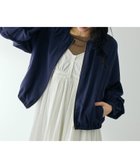 【クイーンズ コート/QUEENS COURT】のホイップスリーブノーカラーブルゾン ネイビー|ID: prp329100004975066 ipo3291000000037296318
