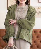 【イッカ/ikka】の撥水裏付きマウンテンパーカー 大人の最旬トレンドファッション＆コーディネート founy(ファウニー) ファッション Fashion レディースファッション Fashion for Women トップス・カットソー Cut & Sew Tops レディースパーカー・カジュアルフーディー Casual Hoodies & Sweatshirts おすすめ Recommended / Our Picks アウトドア Outdoor Clothing ショート Short, Short Length ジャケット Jacket, Outerwear デニム Denim, Jeans Material パーカー Hoodie, Parka 春 Spring 秋 Autumn thumbnail オリーブ|ID: prp329100004975069 ipo3291000000037296329