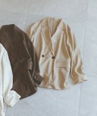【ナチュラル ビューティー ベーシック/NATURAL BEAUTY BASIC】の迷った朝のエブリデイジャケット 大人の最旬トレンドファッション＆コーディネート founy(ファウニー) ファッション Fashion レディースファッション Fashion for Women アウター Coat / Outerwear Collection レディースジャケット・軽アウター Jackets エアリー Airy Texture シンプル Simple, Minimal ジャケット Jacket, Outerwear ダブル Double, Double-Breasted 夏 Summer thumbnail ベージュ|ID: prp329100004975070 ipo3291000000037296331