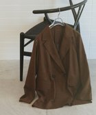 【ナチュラル ビューティー ベーシック/NATURAL BEAUTY BASIC】の迷った朝のエブリデイジャケット 大人の最旬トレンドファッション＆コーディネート founy(ファウニー) ファッション Fashion レディースファッション Fashion for Women アウター Coat / Outerwear Collection レディースジャケット・軽アウター Jackets エアリー Airy Texture シンプル Simple, Minimal ジャケット Jacket, Outerwear ダブル Double, Double-Breasted 夏 Summer thumbnail ブラウン|ID: prp329100004975070 ipo3291000000037296333