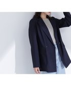 【ナチュラル ビューティー ベーシック/NATURAL BEAUTY BASIC】の迷った朝のエブリデイジャケット 大人の最旬トレンドファッション＆コーディネート founy(ファウニー) ファッション Fashion レディースファッション Fashion for Women アウター Coat / Outerwear Collection レディースジャケット・軽アウター Jackets エアリー Airy Texture シンプル Simple, Minimal ジャケット Jacket, Outerwear ダブル Double, Double-Breasted 夏 Summer thumbnail ネイビー|ID: prp329100004975070 ipo3291000000037296334