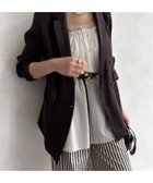 【ドゥドゥ/DouDou】のバックスリットシアーダブルジャケット ブラウン|ID: prp329100004975071 ipo3291000000037296336
