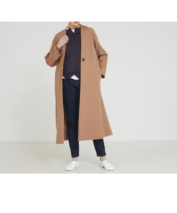 【コレックス/collex】の【セットアップ対応】ノーカラーコート インテリア・キッズ・メンズ・レディースファッション・服の通販 founy(ファウニー) https://founy.com/ ファッション Fashion レディースファッション Fashion for Women アウター Coat / Outerwear Collection コート・ロングコート・ピーコート Long Coats, Peacoats & More エレガント 上品 Elegant ガウン Gown, Robe クール Cool, Chic スタイリッシュ Stylish, Fashionable ストレッチ Stretch, Stretchy Fabric スニーカー Sneakers, Trainers セットアップ Set-Up, Coordinated Outfit デニム Denim, Jeans Material フォルム Silhouette, Form フレア Flare, Flared |ID: prp329100004975085 ipo3291000000037349049