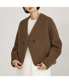 【カリテ/qualite】のモヘアシャギーショートコート キャメル|ID: prp329100004975092 ipo3291000000037296424