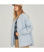 【ルージュヴィフラクレ/Rouge vif la cle】の2WAY キルティングコート サックスブルー|ID: prp329100004975093 ipo3291000000037296427