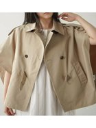 【ラシュッド/LASUD】のTrench cape jacket ベージュ|ID: prp329100004975116 ipo3291000000037296524