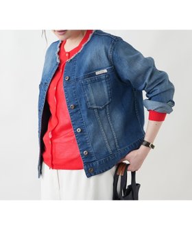 【レリアンプラスハウス/Leilian PLUS HOUSE】のジャケット【L JEANS】 大人の最旬トレンドファッション＆コーディネート founy(ファウニー) ファッション Fashion レディースファッション Fashion for Women アウター Coat / Outerwear Collection レディースジャケット・軽アウター Jackets インディゴ Indigo Denim ウォッシャブル Machine Washable ジャケット Jacket, Outerwear ジーンズ Jeans, Denim Pants ストレッチ Stretch, Stretchy Fabric ダウン Down, Puffer デニム Denim, Jeans Material ポケット Pocket, Pocket Detail エレガント 上品 Elegant 夏 Summer 長袖 Long Sleeve, Full Sleeve |ID:prp329100004975122