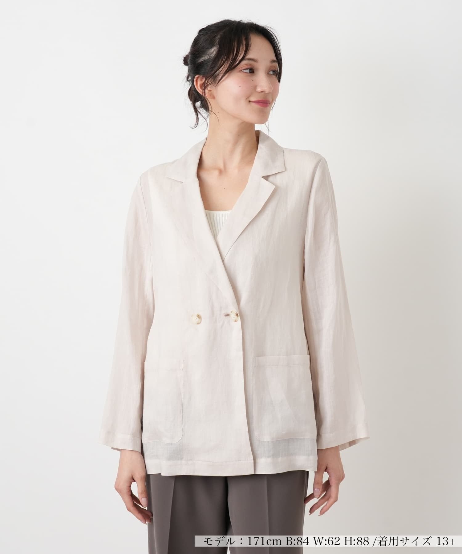 【レリアンプラスハウス/Leilian PLUS HOUSE】のジャケット【NEMIKA】 大人の最旬トレンドファッション＆コーディネート founy(ファウニー) 　ファッション　Fashion　レディースファッション　Fashion for Women　アウター　Coat / Outerwear Collection　レディースジャケット・軽アウター　Jackets　エレガント 上品　Elegant　ジャケット　Jacket, Outerwear　ビジネス 仕事 通勤　Business / Work / Commuting　フォーマル　Formal, Dressy　ポケット　Pocket, Pocket Detail　マニッシュ　Mannish, Boyish　モダン　Modern, Contemporary　夏　Summer　長袖　Long Sleeve, Full Sleeve　 other-1|ID: prp329100004975124 ipo3291000000037296548