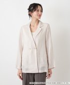 【レリアンプラスハウス/Leilian PLUS HOUSE】のジャケット【NEMIKA】 大人の最旬トレンドファッション＆コーディネート founy(ファウニー) ファッション Fashion レディースファッション Fashion for Women アウター Coat / Outerwear Collection レディースジャケット・軽アウター Jackets エレガント 上品 Elegant ジャケット Jacket, Outerwear ビジネス 仕事 通勤 Business / Work / Commuting フォーマル Formal, Dressy ポケット Pocket, Pocket Detail マニッシュ Mannish, Boyish モダン Modern, Contemporary 夏 Summer 長袖 Long Sleeve, Full Sleeve thumbnail ライトベージュ|ID: prp329100004975124 ipo3291000000037296549