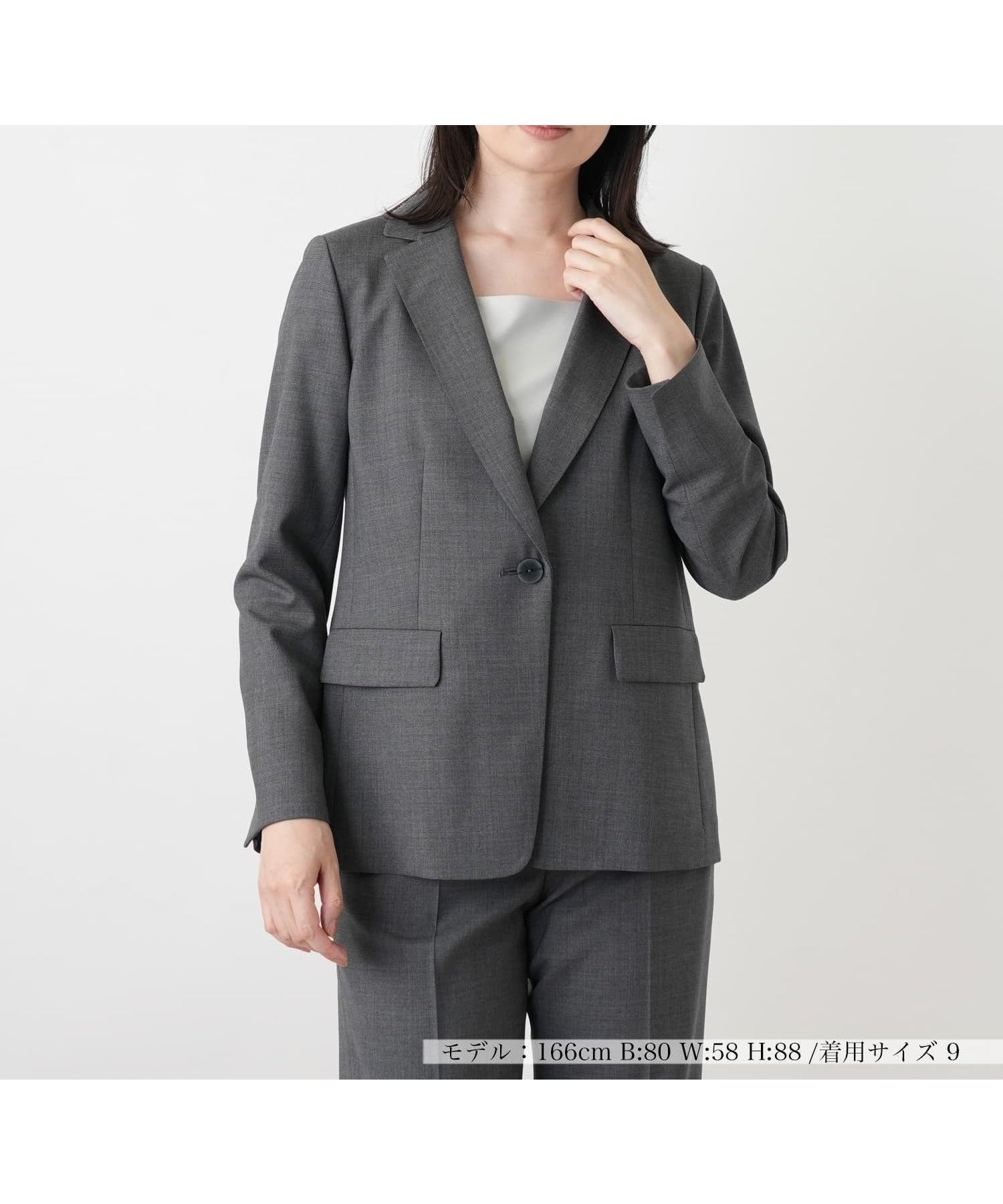 【レリアン/LEILIAN】のテーラードジャケット インテリア・キッズ・メンズ・レディースファッション・服の通販 founy(ファウニー) 　ファッション　Fashion　レディースファッション　Fashion for Women　アウター　Coat / Outerwear Collection　レディースジャケット・軽アウター　Jackets　テーラードジャケット / 通勤・きれいめスタイル　Tailored Jackets & Blazers　オケージョン　Occasion Wear　シェイプ　Shape, Slim Fit　シンプル　Simple, Minimal　セットアップ　Set-Up, Coordinated Outfit　ビジネス 仕事 通勤　Business / Work / Commuting　ベーシック　Basic, Essential　ポケット　Pocket, Pocket Detail　夏　Summer　定番　Standard, Basic Item　グレー系|ID: prp329100004975130 ipo3291000000037296583