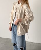 【キャナルジーン/CANAL JEAN】のEl mar コットンナイロンスタンドカラーブルゾン アイボリー|ID: prp329100004975132 ipo3291000000037296593