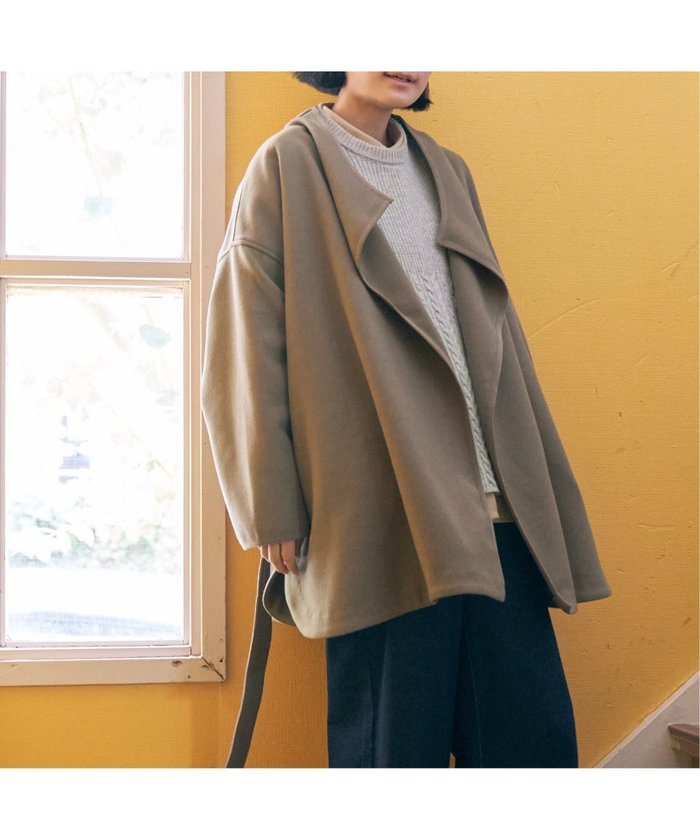 【エルビーシー/LBC】のジャージメルトントッパーコート インテリア・キッズ・メンズ・レディースファッション・服の通販 founy(ファウニー) https://founy.com/ ファッション Fashion レディースファッション Fashion for Women アウター Coat / Outerwear Collection コート・ロングコート・ピーコート Long Coats, Peacoats & More トッパー Topper, Light Cardigan ミドル Middle Length, Mid Height エレガント 上品 Elegant |ID: prp329100004975136 ipo3291000000037296602