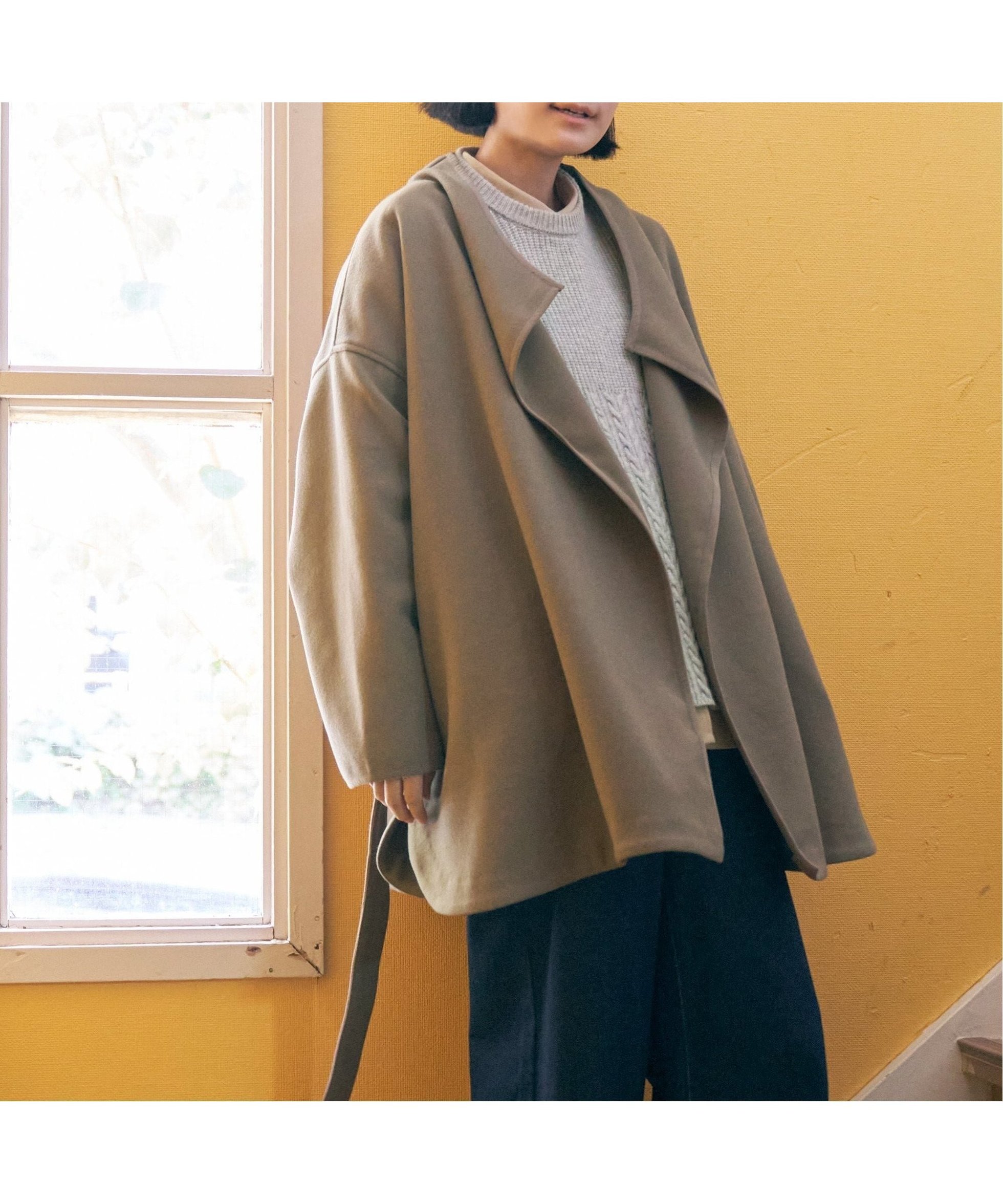 【エルビーシー/LBC】のジャージメルトントッパーコート 大人の最旬トレンドファッション＆コーディネート founy(ファウニー) 　ファッション　Fashion　レディースファッション　Fashion for Women　アウター　Coat / Outerwear Collection　コート・ロングコート・ピーコート　Long Coats, Peacoats & More　トッパー　Topper, Light Cardigan　ミドル　Middle Length, Mid Height　エレガント 上品　Elegant　 other-1|ID: prp329100004975136 ipo3291000000037296602