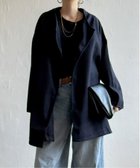 【エルビーシー/LBC】のジャージメルトントッパーコート 大人の最旬トレンドファッション＆コーディネート founy(ファウニー) ファッション Fashion レディースファッション Fashion for Women アウター Coat / Outerwear Collection コート・ロングコート・ピーコート Long Coats, Peacoats & More トッパー Topper, Light Cardigan ミドル Middle Length, Mid Height エレガント 上品 Elegant thumbnail ネイビーブルー|ID: prp329100004975136 ipo3291000000037296604