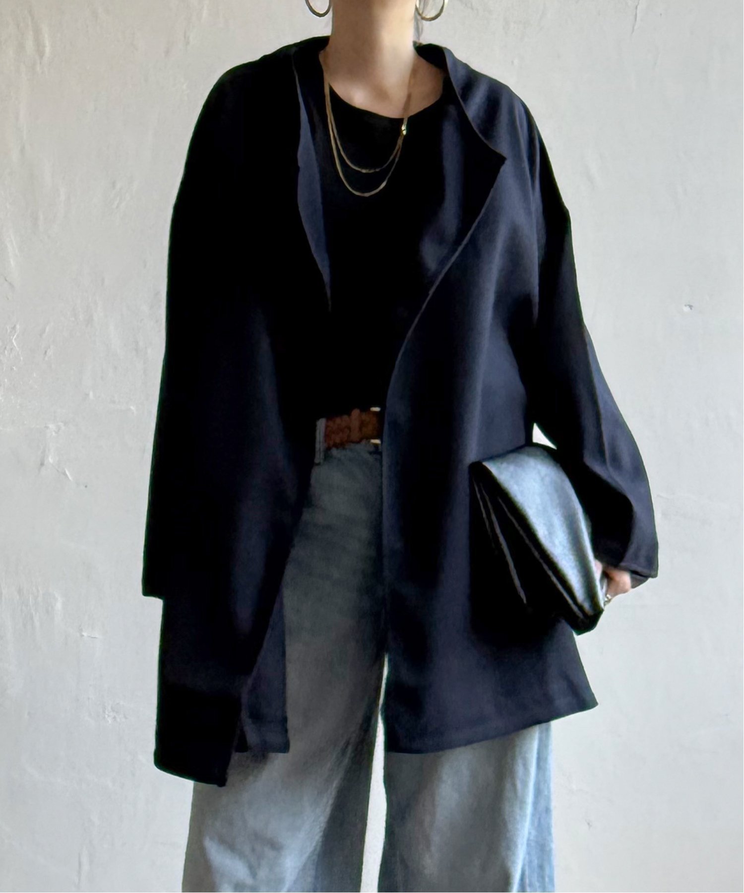 【エルビーシー/LBC】のジャージメルトントッパーコート インテリア・キッズ・メンズ・レディースファッション・服の通販 founy(ファウニー) 　ファッション　Fashion　レディースファッション　Fashion for Women　アウター　Coat / Outerwear Collection　コート・ロングコート・ピーコート　Long Coats, Peacoats & More　トッパー　Topper, Light Cardigan　ミドル　Middle Length, Mid Height　エレガント 上品　Elegant　ネイビーブルー|ID: prp329100004975136 ipo3291000000037296604