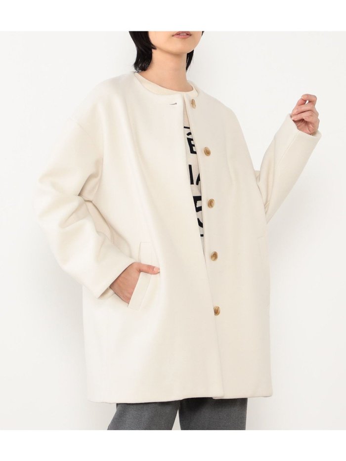 【ニコル クラブ/NICOLE CLUB】のノーカラーコクーンコート インテリア・キッズ・メンズ・レディースファッション・服の通販 founy(ファウニー) https://founy.com/ ファッション Fashion レディースファッション Fashion for Women アウター Coat / Outerwear Collection コート・ロングコート・ピーコート Long Coats, Peacoats & More インナー Innerwear カットソー Cut and Sewn Top 軽量 Lightweight, Ultra Light シンプル Simple, Minimal スマート Smart, Elegant トレンド Trend, Trending Now ハーフ Half, Half-Length フォルム Silhouette, Form ボトム Bottoms, Lower Wear ミックス Mix, Mixed Style リアル Real, Realistic おすすめ Recommended / Our Picks |ID: prp329100004975143 ipo3291000000037296629