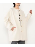 【ニコル クラブ/NICOLE CLUB】のノーカラーコクーンコート 28オフホワイト|ID: prp329100004975143 ipo3291000000037296630
