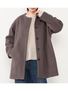 【ニコル クラブ/NICOLE CLUB】のノーカラーコクーンコート 46カーキ|ID: prp329100004975143 ipo3291000000037296631