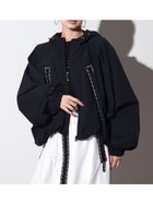 【ヴァン/Vin】のロゴテープバルーンヘムジップジャケット ブラック|ID: prp329100004975149 ipo3291000000037296654