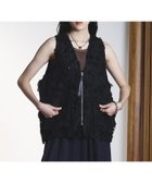 【ローズバッド/ROSE BUD】のFRINGE JACQUARD VEST 大人の最旬トレンドファッション＆コーディネート founy(ファウニー) ファッション Fashion レディースファッション Fashion for Women アウター Coat / Outerwear Collection トップス・カットソー Cut & Sew Tops ベスト&ジレ / 重ね着スタイル Vests & Gilets オーガンジー Organza Fabric ジップ Zip, Zipper ジップアップ Zip-Up, Full Zip セットアップ Set-Up, Coordinated Outfit ビッグ Big, Oversized フロント Front, Front Design ベスト Vest, Waistcoat ポケット Pocket, Pocket Detail ミックス Mix, Mixed Style ワーク Workwear, Utility Style エレガント 上品 Elegant thumbnail BLACK|ID: prp329100004975150 ipo3291000000037296658