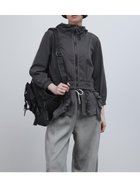 【ラシュッド/LASUD】のフリルヘムドッキングパーカー 大人の最旬トレンドファッション＆コーディネート founy(ファウニー) ファッション Fashion レディースファッション Fashion for Women トップス・カットソー Cut & Sew Tops レディースパーカー・カジュアルフーディー Casual Hoodies & Sweatshirts シフォン Chiffon, Lightweight Fabric ジップアップ Zip-Up, Full Zip チュール Tulip, Tulip Motif パーカー Hoodie, Parka フリル Frill, Ruffle フロント Front, Front Design thumbnail チャコールグレー|ID: prp329100004975151 ipo3291000000037296663