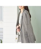 【キャラオクルス/CARA OCRUZ】の麻のテーラードジャケット 大人の最旬トレンドファッション＆コーディネート founy(ファウニー) ファッション Fashion レディースファッション Fashion for Women アウター Coat / Outerwear Collection レディースジャケット・軽アウター Jackets テーラードジャケット / 通勤・きれいめスタイル Tailored Jackets & Blazers インナー Innerwear ポケット Pocket, Pocket Detail リラックス Relax, Relaxed Fit エレガント 上品 Elegant 夏 Summer 春 Spring S/S・春夏 SS, Spring/Summer, Warm Season thumbnail ブラック|ID: prp329100004975152 ipo3291000000037296666