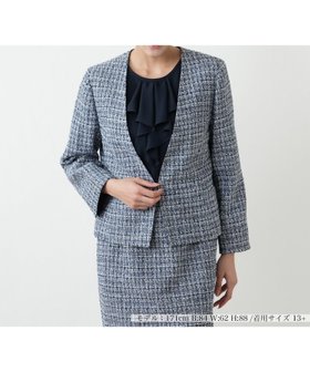 【レリアンプラスハウス/Leilian PLUS HOUSE】の【店舗人気】ミックスツイードジャケット 大人の最旬トレンドファッション＆コーディネート founy(ファウニー) ファッション Fashion レディースファッション Fashion for Women アウター Coat / Outerwear Collection レディースジャケット・軽アウター Jackets インナー Innerwear ジャケット Jacket, Outerwear セレモニー Ceremony ツイード Twill, Twill Weave ポケット Pocket, Pocket Detail ミックス Mix, Mixed Style 人気 Popular, Best Seller 春 Spring |ID:prp329100004975156
