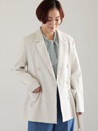 【テチチ/Te chichi】のリネンMIXロングスリーブジャケット 大人の最旬トレンドファッション＆コーディネート founy(ファウニー) ファッション Fashion レディースファッション Fashion for Women アウター Coat / Outerwear Collection レディースジャケット・軽アウター Jackets クラシカル Classical, Vintage-Inspired クール Cool, Chic ジャケット Jacket, Outerwear ダブル Double, Double-Breasted トレンド Trend, Trending Now リネン Linen, Linen Fabric ロング Long, Long-Length 夏 Summer ビジネス 仕事 通勤 Business / Work / Commuting 長袖 Long Sleeve, Full Sleeve thumbnail アイボリー|ID: prp329100004975170 ipo3291000000037296722