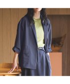 【コムサイズム/COMME CA ISM】のリネンライク ドローストリングス シャツジャケット / セットアップ対応 チャコール|ID: prp329100004975179 ipo3291000000037296755