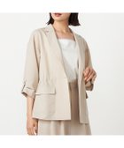 【コムサイズム/COMME CA ISM】のリネンライク ドローストリングス シャツジャケット / セットアップ対応 ベージュ|ID: prp329100004975179 ipo3291000000037296756