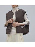 【ラシュッド/LASUD】のダウンショートコクーンベスト ダークブラウン|ID: prp329100004975185 ipo3291000000037296777