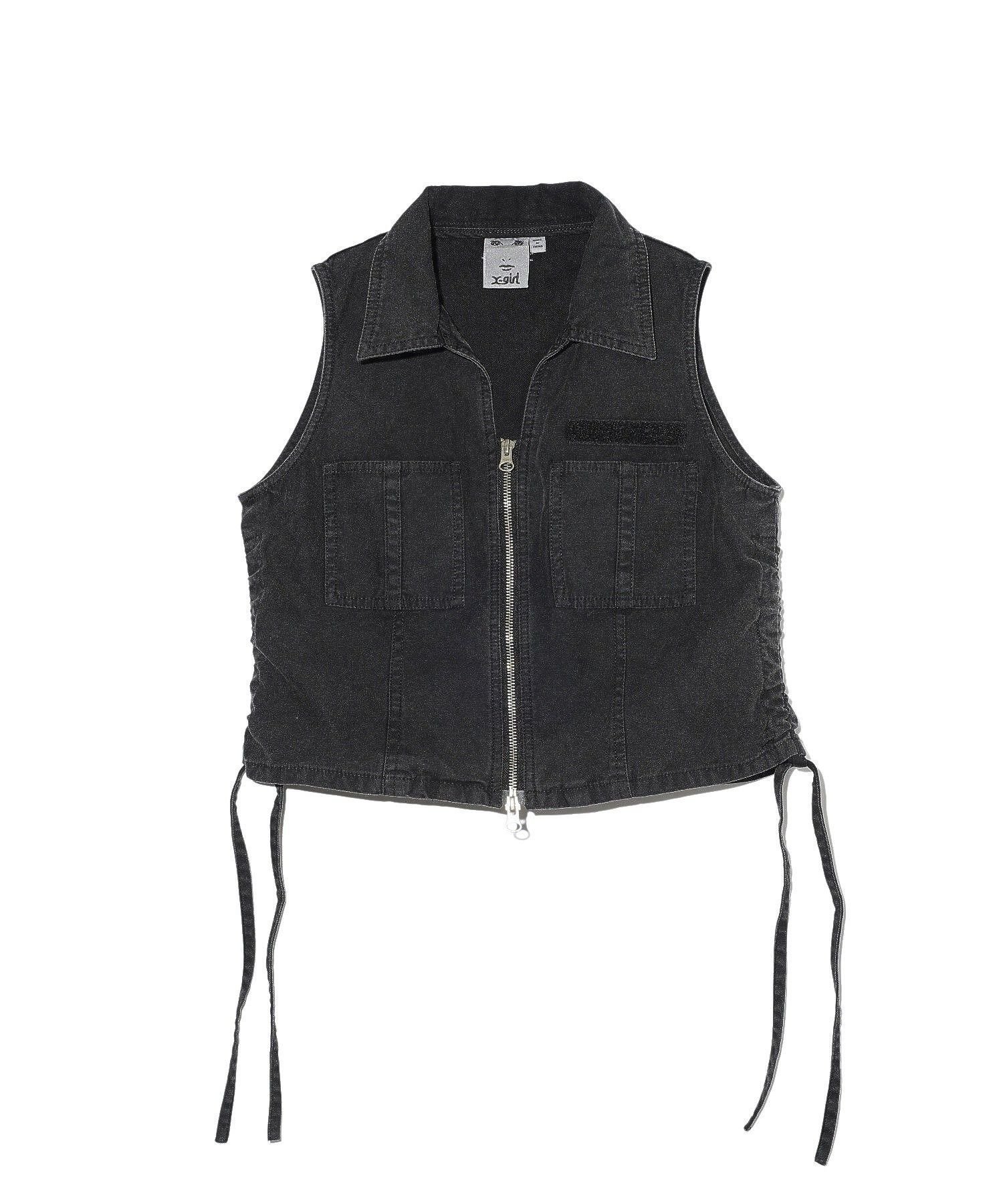 【エックスガール/X-girl】のMILITARY COMPACT VEST 大人の最旬トレンドファッション＆コーディネート founy(ファウニー) 　ファッション　Fashion　レディースファッション　Fashion for Women　アウター　Coat / Outerwear Collection　トップス・カットソー　Cut & Sew Tops　ベスト&ジレ / 重ね着スタイル　Vests & Gilets　コンパクト　Compact, Small Size　今季　This Season, Current Season　セットアップ　Set-Up, Coordinated Outfit　ベスト　Vest, Waistcoat　ミニスカート　Mini Skirt, Short Skirt　ミリタリー　Military, Army Style　おすすめ　Recommended / Our Picks　 other-1|ID: prp329100004975204 ipo3291000000037296846