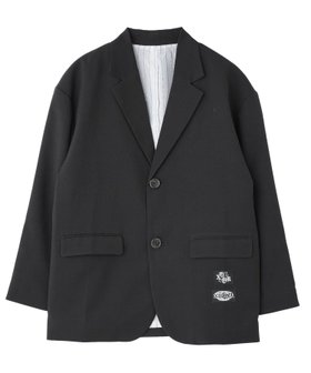【エックスガール/X-girl】のLABEL TAILORED JACKET 大人の最旬トレンドファッション＆コーディネート founy(ファウニー) ファッション Fashion レディースファッション Fashion for Women アウター Coat / Outerwear Collection レディースジャケット・軽アウター Jackets グラフィック Graphic, Graphic Design ジャケット Jacket, Outerwear ストライプ Stripe, Striped Pattern ポケット Pocket, Pocket Detail ミニスカート Mini Skirt, Short Skirt ロング Long, Long-Length ワンポイント One Point, Statement Accent |ID:prp329100004975210