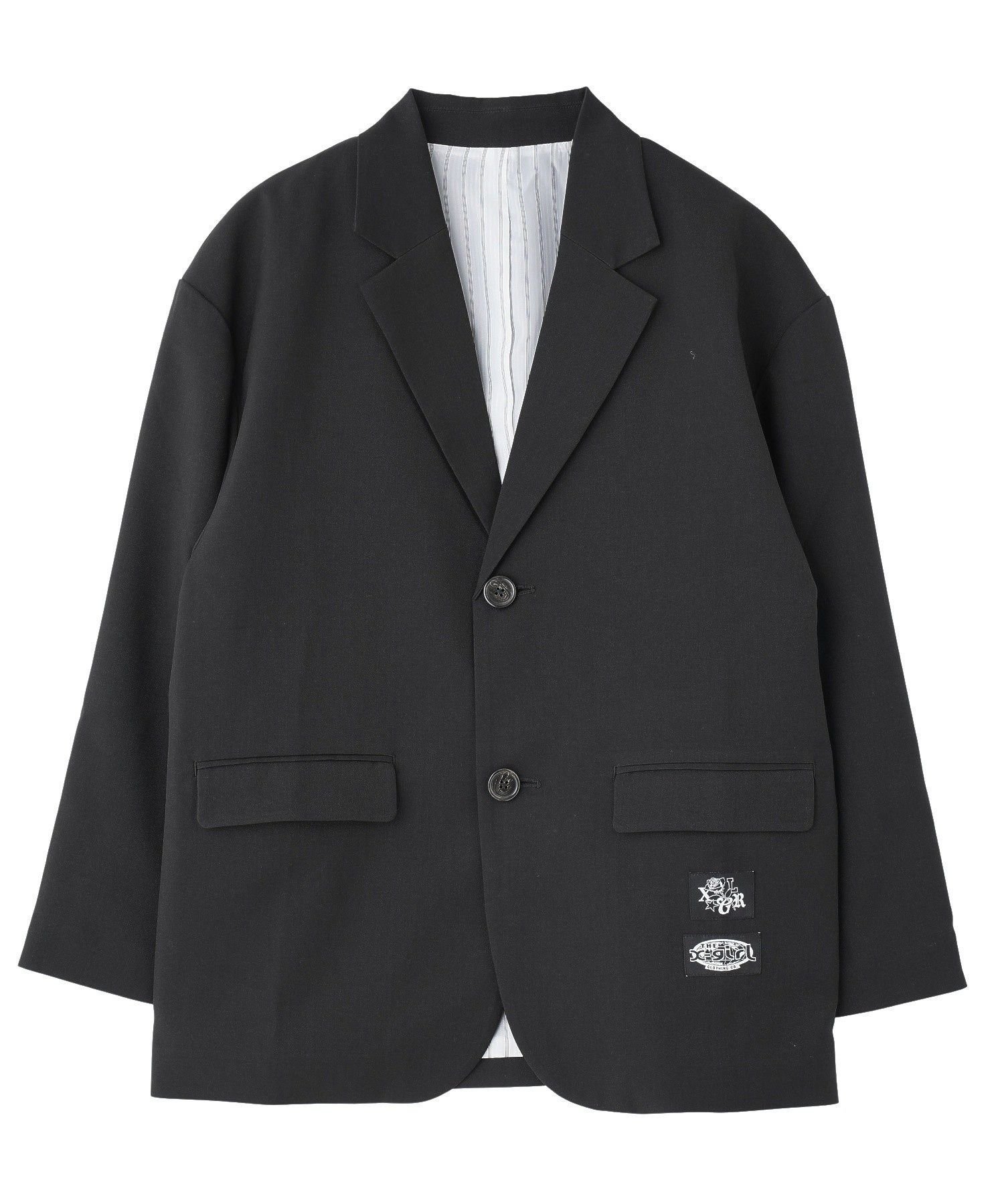 【エックスガール/X-girl】のLABEL TAILORED JACKET 大人の最旬トレンドファッション＆コーディネート founy(ファウニー) 　ファッション　Fashion　レディースファッション　Fashion for Women　アウター　Coat / Outerwear Collection　レディースジャケット・軽アウター　Jackets　グラフィック　Graphic, Graphic Design　ジャケット　Jacket, Outerwear　ストライプ　Stripe, Striped Pattern　ポケット　Pocket, Pocket Detail　ミニスカート　Mini Skirt, Short Skirt　ロング　Long, Long-Length　ワンポイント　One Point, Statement Accent　 other-1|ID: prp329100004975210 ipo3291000000037296864