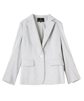 【ランバンコレクション/LANVIN COLLECTION】のリネン混シングルエッセンシャルジャケット 大人の最旬トレンドファッション＆コーディネート founy(ファウニー) ファッション Fashion レディースファッション Fashion for Women アウター Coat / Outerwear Collection レディースジャケット・軽アウター Jackets イタリア Italy シンプル Simple, Minimal ジャケット Jacket, Outerwear ストレッチ Stretch, Stretchy Fabric パイピング Piping, Trim Design リネン Linen, Linen Fabric |ID:prp329100004975215