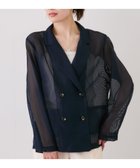 【ジャイロ/JAYRO】のシアーメッシュジャケット 大人の最旬トレンドファッション＆コーディネート founy(ファウニー) ファッション Fashion レディースファッション Fashion for Women アウター Coat / Outerwear Collection レディースジャケット・軽アウター Jackets 春 Spring 軽量 Lightweight, Ultra Light シンプル Simple, Minimal ジャケット Jacket, Outerwear スラックス Slacks, Dress Pants タンク Tank Top, Sleeveless Top ダブル Double, Double-Breasted デニム Denim, Jeans Material ポケット Pocket, Pocket Detail メッシュ Mesh, Net Fabric ワイド Wide, Wide Fit S/S・春夏 SS, Spring/Summer, Warm Season おすすめ Recommended / Our Picks 夏 Summer thumbnail ネイビー(40)|ID: prp329100004975223 ipo3291000000037296910