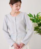 【ジャイロ/JAYRO】のレースフリルヘムニットジャケット サックス(48)|ID: prp329100004975224 ipo3291000000037296914