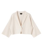 【ランバンコレクション/LANVIN COLLECTION】のミラノリブニットジャケット 大人の最旬トレンドファッション＆コーディネート founy(ファウニー) ファッション Fashion レディースファッション Fashion for Women アウター Coat / Outerwear Collection レディースジャケット・軽アウター Jackets なめらか Smooth, Silky Texture カーディガン Cardigan, Knitwear ジャケット Jacket, Outerwear フロント Front, Front Design エレガント 上品 Elegant thumbnail オフホワイト|ID: prp329100004975232 ipo3291000000037296953