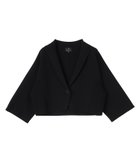 【ランバンコレクション/LANVIN COLLECTION】のミラノリブニットジャケット 大人の最旬トレンドファッション＆コーディネート founy(ファウニー) ファッション Fashion レディースファッション Fashion for Women アウター Coat / Outerwear Collection レディースジャケット・軽アウター Jackets なめらか Smooth, Silky Texture カーディガン Cardigan, Knitwear ジャケット Jacket, Outerwear フロント Front, Front Design エレガント 上品 Elegant thumbnail ブラック|ID: prp329100004975232 ipo3291000000037296954