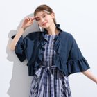 【ローズティアラ/Rose Tiara】の【接触冷感/UVカット/遮熱】ラッフルボレロ 大人の最旬トレンドファッション＆コーディネート founy(ファウニー) ファッション Fashion レディースファッション Fashion for Women アウター Coat / Outerwear Collection ボレロ・ショート丈ジャケット / ドレス羽織りに Boleros & Short Jackets コンパクト Compact, Small Size ショート Short, Short Length シンプル Simple, Minimal フェミニン Feminine, Girly フリル Frill, Ruffle ボレロ Bolero, Short Cardigan ポケット Pocket, Pocket Detail 羽織 Haori, Light Jacket thumbnail ダークブルー|ID: prp329100004975236 ipo3291000000037296965