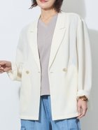 【ニコル クラブ/NICOLE CLUB】のメッシュダブルテーラードジャケット 大人の最旬トレンドファッション＆コーディネート founy(ファウニー) ファッション Fashion レディースファッション Fashion for Women アウター Coat / Outerwear Collection レディースジャケット・軽アウター Jackets テーラードジャケット / 通勤・きれいめスタイル Tailored Jackets & Blazers インナー Innerwear 軽量 Lightweight, Ultra Light ジャケット Jacket, Outerwear スマート Smart, Elegant ダブル Double, Double-Breasted ポケット Pocket, Pocket Detail メッシュ Mesh, Net Fabric 夏 Summer ビジネス 仕事 通勤 Business / Work / Commuting thumbnail 28オフホワイト|ID: prp329100004975241 ipo3291000000037296978
