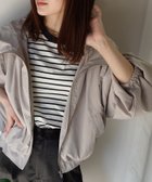 【コーナーズ/CORNERS】のフード付きショートマウンテンパーカー 大人の最旬トレンドファッション＆コーディネート founy(ファウニー) ファッション Fashion レディースファッション Fashion for Women トップス・カットソー Cut & Sew Tops レディースパーカー・カジュアルフーディー Casual Hoodies & Sweatshirts アウトドア Outdoor Clothing コンパクト Compact, Small Size 軽量 Lightweight, Ultra Light スタイリッシュ Stylish, Fashionable パーカー Hoodie, Parka フィット Fit, Slim Fit thumbnail グレージュ|ID: prp329100004975253 ipo3291000000037297013