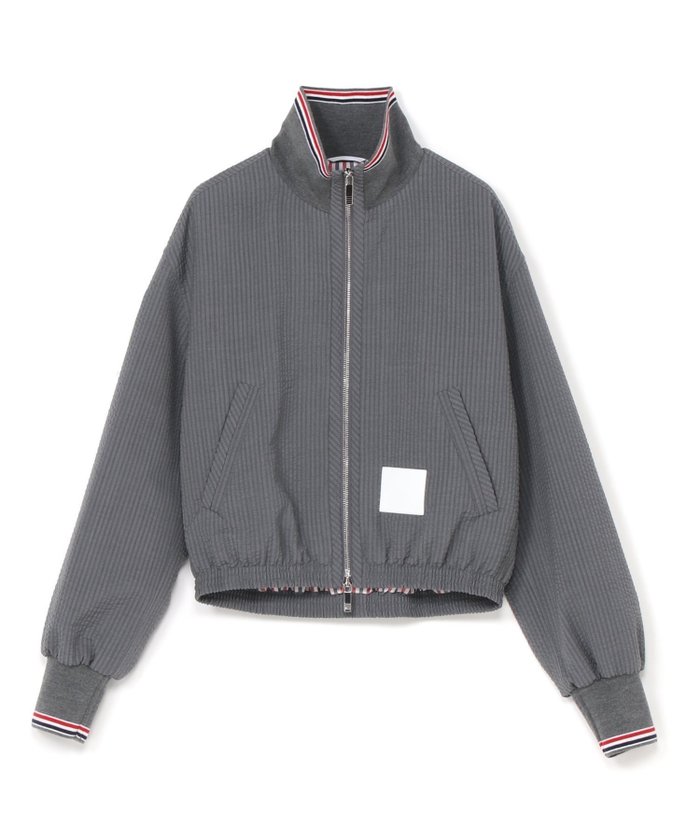 【トム ブラウン/THOM BROWNE】のZIP-UP TRACK JACKET IN WOOL SEERSUCKER インテリア・キッズ・メンズ・レディースファッション・服の通販 founy(ファウニー) https://founy.com/ ファッション Fashion レディースファッション Fashion for Women アウター Coat / Outerwear Collection レディースジャケット・軽アウター Jackets ジップアップ Zip-Up, Full Zip ジャケット Jacket, Outerwear センター Center, Center Line フロント Front, Front Design モダン Modern, Contemporary |ID: prp329100004975257 ipo3291000000037297024