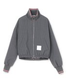 【トム ブラウン/THOM BROWNE】のZIP-UP TRACK JACKET IN WOOL SEERSUCKER LT GREY|ID: prp329100004975257 ipo3291000000037297025