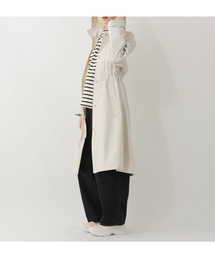 【アフタヌーンティー リビング/Afternoon Tea LIVING】のステンカラーレインコート インテリア・キッズ・メンズ・レディースファッション・服の通販 founy(ファウニー) https://founy.com/ ファッション Fashion レディースファッション Fashion for Women アウター Coat / Outerwear Collection コート・ロングコート・ピーコート Long Coats, Peacoats & More シンプル Simple, Minimal ドローコード Drawcord, Drawstring Cord フラワー Flower, Floral プリント Print, Printed Pattern レース Lace, Lace Fabric エレガント 上品 Elegant |ID: prp329100004975273 ipo3291000000037297090