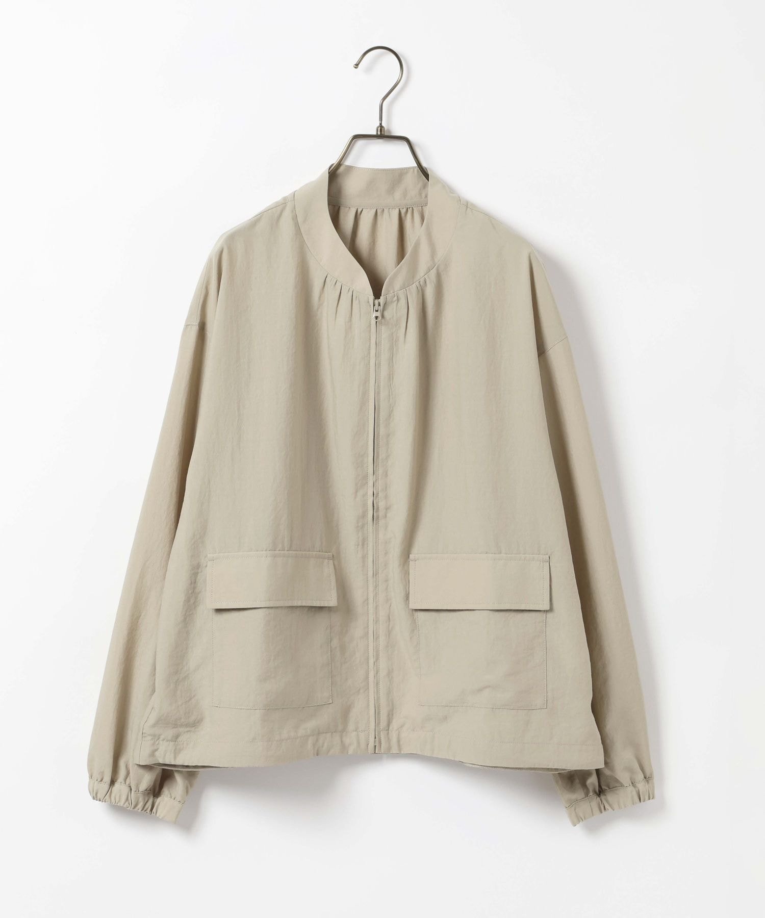 【グローバルワーク/GLOBAL WORK】のUVエアかるシアーブルゾン/636029 インテリア・キッズ・メンズ・レディースファッション・服の通販 founy(ファウニー) 　ファッション　Fashion　レディースファッション　Fashion for Women　アウター　Coat / Outerwear Collection　ブルゾンジャケット・スポーティアウター　Blouson Jackets　洗える　Machine Washable　コンパクト　Compact, Small Size　シアー　Sheer, See-Through　シンプル　Simple, Minimal　ドローコード　Drawcord, Drawstring Cord　フラップ　Flap, Flap Pocket　ポケット　Pocket, Pocket Detail　ワンポイント　One Point, Statement Accent　おすすめ　Recommended / Our Picks　旅行　Travel　ペールカーキ71|ID: prp329100004975277 ipo3291000000037297117