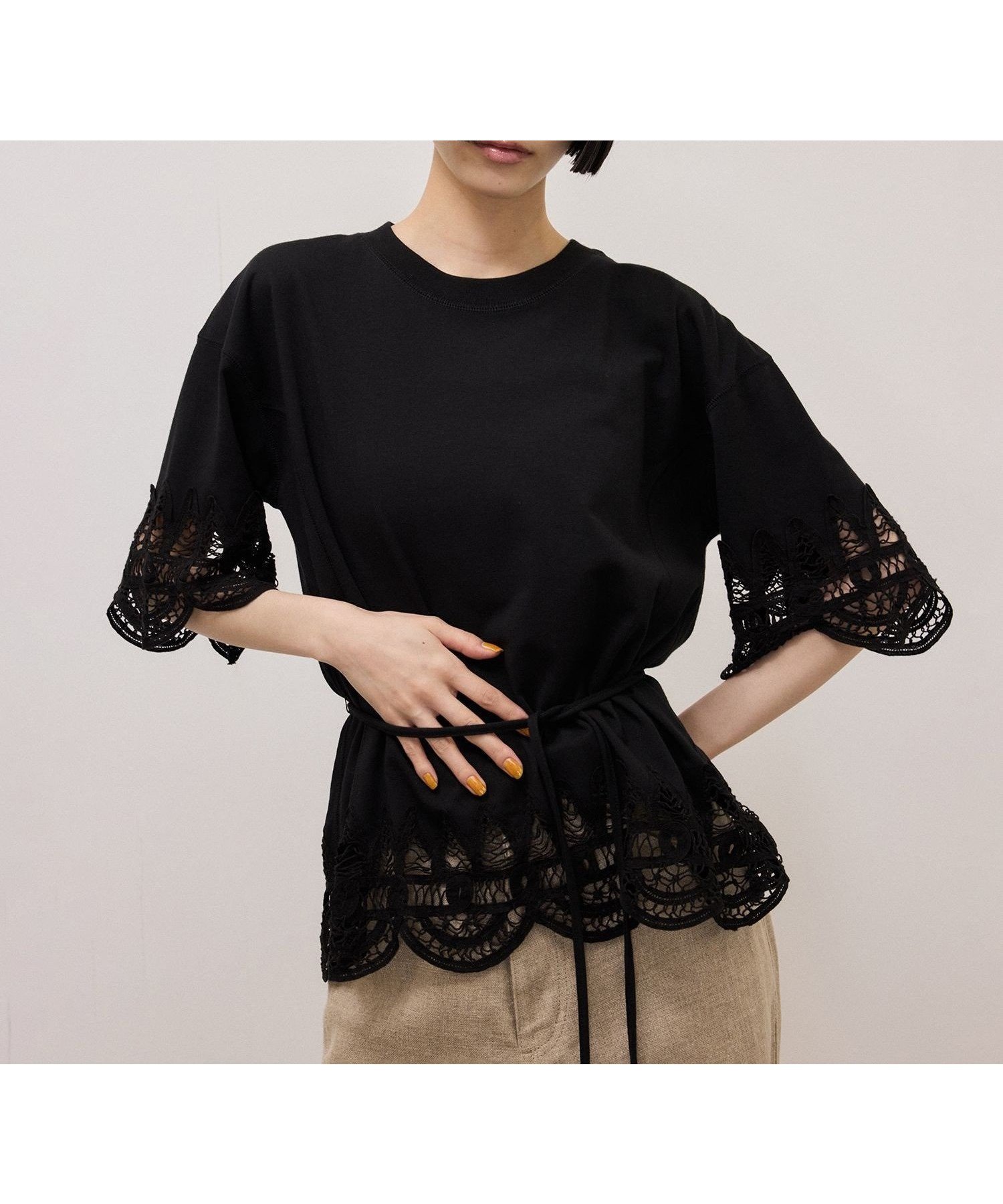 【アダム エ ロペ/ADAM ET ROPE'】のレースコンビT 大人の最旬トレンドファッション＆コーディネート founy(ファウニー) 　ファッション　Fashion　レディースファッション　Fashion for Women　インナー　Innerwear　ウォッシャブル　Machine Washable　カットソー　Cut and Sewn Top　コンビ　Combo, Combination Style　ジャケット　Jacket, Outerwear　スラックス　Slacks, Dress Pants　トレンド　Trend, Trending Now　ドッキング　Docking, Mixed Material　フェミニン　Feminine, Girly　ブラウジング　Blouson Silhouette, Cinched Waist　メッシュ　Mesh, Net Fabric　リネン　Linen, Linen Fabric　ループ　Loop, Loop Knit　レース　Lace, Lace Fabric　おすすめ　Recommended / Our Picks　2026年　2026　2026春夏・S/S　Spring/Summer 2026 SS26　 other-1|ID: prp329100004975282 ipo3291000000037297154