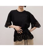 【アダム エ ロペ/ADAM ET ROPE'】のレースコンビT 大人の最旬トレンドファッション＆コーディネート founy(ファウニー) ファッション Fashion レディースファッション Fashion for Women インナー Innerwear ウォッシャブル Machine Washable カットソー Cut and Sewn Top コンビ Combo, Combination Style ジャケット Jacket, Outerwear スラックス Slacks, Dress Pants トレンド Trend, Trending Now ドッキング Docking, Mixed Material フェミニン Feminine, Girly ブラウジング Blouson Silhouette, Cinched Waist メッシュ Mesh, Net Fabric リネン Linen, Linen Fabric ループ Loop, Loop Knit レース Lace, Lace Fabric おすすめ Recommended / Our Picks 2026年 2026 2026春夏・S/S Spring/Summer 2026 SS26 thumbnail ブラック(01)|ID: prp329100004975282 ipo3291000000037297155