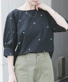 【アイテムズアーバンリサーチ/ITEMS URBAN RESEARCH】のタックスリーブ刺シュウブラウス ブラック|ID: prp329100004975284 ipo3291000000037297163
