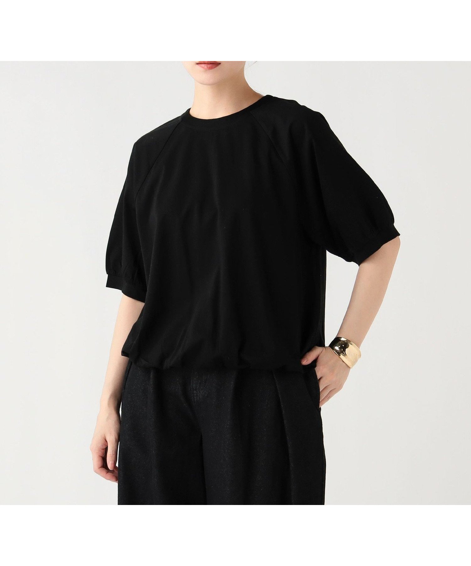 【ビームス ハート/BEAMS HEART】のバック リボン バルーン プルオーバー インテリア・キッズ・メンズ・レディースファッション・服の通販 founy(ファウニー) 　ファッション　Fashion　レディースファッション　Fashion for Women　トップス・カットソー　Cut & Sew Tops　カジュアルプルオーバー・ニットトップス　Pullovers & Knit Tops / Casual Pullovers　バッグ　Bags　センター　Center, Center Line　タイトスカート　Pencil Skirt, Tight Skirt　デニム　Denim, Jeans Material　バルーン　Balloon, Balloon Silhouette　フォルム　Silhouette, Form　リボン　Ribbon, Bow　エレガント 上品　Elegant　ビジネス 仕事 通勤　Business / Work / Commuting　BLACK|ID: prp329100004975288 ipo3291000000037297189